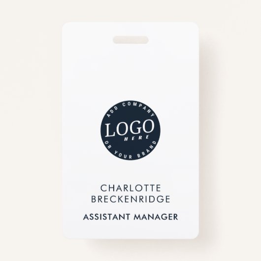 Voeg Uw identiteitskaart van het Personeel van de  Badge (Voorkant)