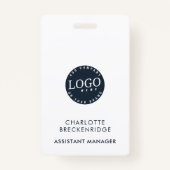 Voeg Uw identiteitskaart van het Personeel van de  Badge (Achterkant)