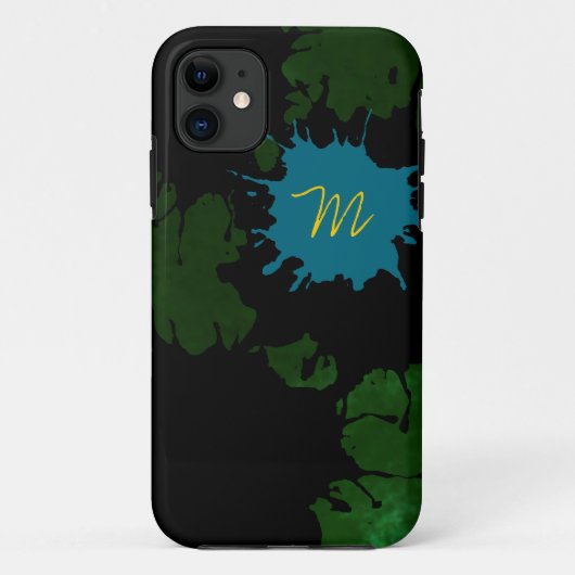 voeg uw initiaal aan de splashas toe Case-Mate iPhone case (Achterkant)
