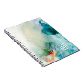 Voeg uw Initiaal toe | Afwijking - Blauwe Waterver Notitieboek (Rechterzijde)