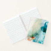 Voeg uw Initiaal toe | Afwijking - Blauwe Waterver Notitieboek (Binnen)