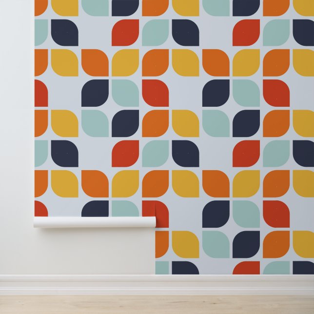 Voeg uw Initiaal toe |  geometrisch patroon Behang (Applicatie)