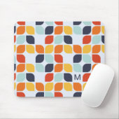 Voeg uw Initiaal toe | geometrisch patroon Muismat (Met muis)