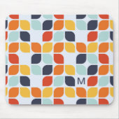 Voeg uw Initiaal toe |  geometrisch patroon Muismat (Voorkant)