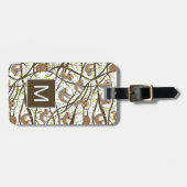 Voeg uw Initiaal toe | Het glimlachen van het Sleu Bagagelabel (Voorkant horizontaal)