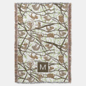 Voeg uw Initiaal toe | Het glimlachen van het Sleu Deken (Voorkant Verticaal)