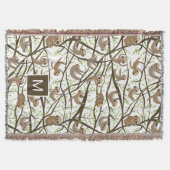 Voeg uw Initiaal toe | Het glimlachen van het Sleu Deken (Voorkant)