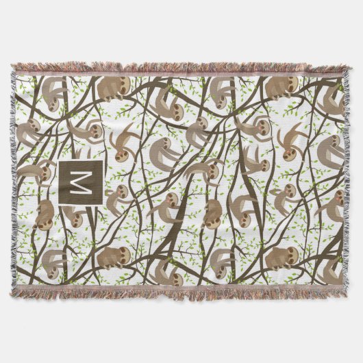 Voeg uw Initiaal toe | Het glimlachen van het Sleu Deken (Voorkant)