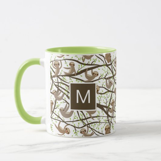 Voeg uw Initiaal toe | Het glimlachen van het Sleu Mok (Links)