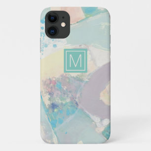 Voeg uw Initiaal toe   White Rock Pastel Case-Mate iPhone Case