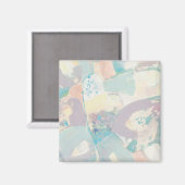 Voeg uw Initiaal toe | White Rock Pastel Magneet (Voorkant / Achterkant)