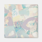 Voeg uw Initiaal toe | White Rock Pastel Magneet (Voorkant)