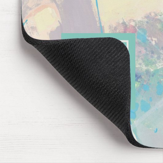 Voeg uw Initiaal toe | White Rock Pastel Muismat (Hoek)