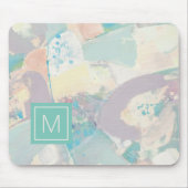 Voeg uw Initiaal toe | White Rock Pastel Muismat (Voorkant)