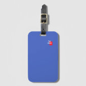 Voeg uw initiële Royal Blue toe Bagagelabel (Voorkant (verticaal))