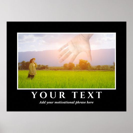 Voeg uw Inspirerend Poster van de Foto van de Teks (Voorkant)