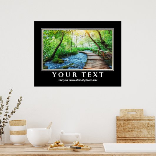 Voeg uw Inspirerend Poster van de Foto van de Teks (Keuken)