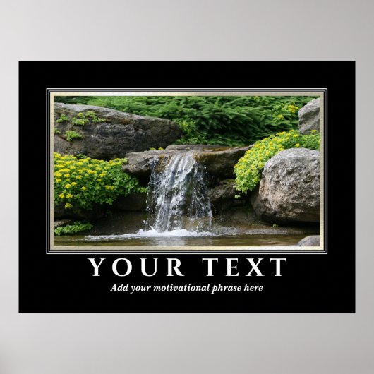 Voeg uw Inspirerend Poster van de Foto van de Teks (Voorkant)