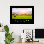 Voeg uw Inspirerend Poster van de Foto van de Teks (Thuiskantoor)