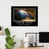 Voeg uw Inspirerend Poster van de Foto van de Teks (Thuiskantoor)