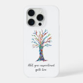 Voeg uw inspirerende citaat toe iPhone hoesje (Achterkant)