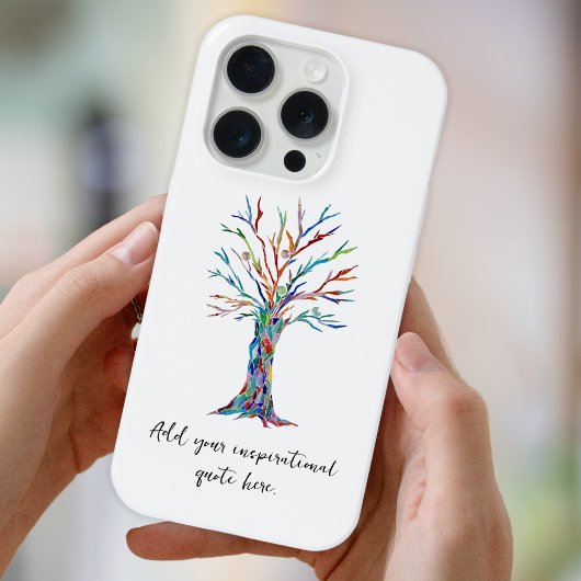 Voeg uw inspirerende citaat toe iPhone hoesje