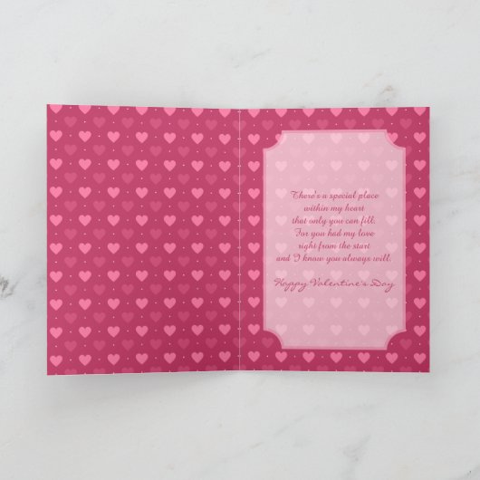 Voeg Uw kaart van de Dag van de Valentijn van het  (Binnen)