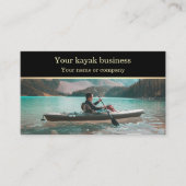 Voeg uw kajak foto kajakken visitekaartje (Voorkant)