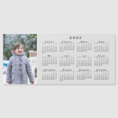 Voeg Uw Kalender van de Foto 2022 op Gray Magnet t (Voorkant)