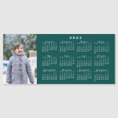 Voeg Uw Kalender van de Foto 2023 op Blauwgroen Ma (Voorkant)