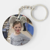 Voeg uw Kind kleinkinderen afbeelding toe aan dit Sleutelhanger (Achterkant)