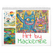 Voeg uw kinderen kunst gepersonaliseerd kalender (Hoes)