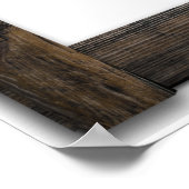 Voeg uw kunst of Foto Oude "Wooden" Lijst Sjabloon Poster (Hoek)