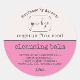 Voeg uw label voor natuurkundige schoonheidsroze p