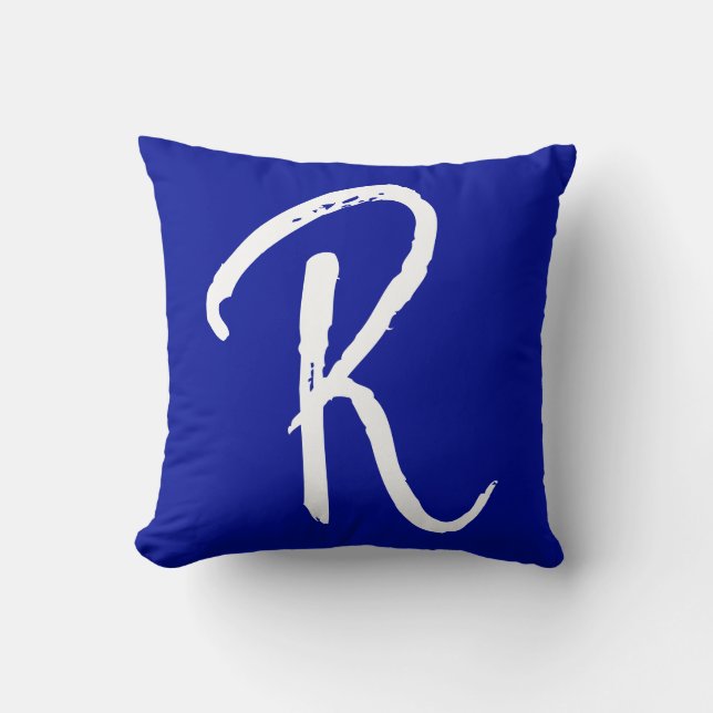 Voeg uw Letter-R-Sierkussen-kussen toe Kussen (Voorkant)