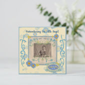 Voeg uw Lijst van de Blauwe Bloemen van de Dienst Kaart (Staand voorkant)