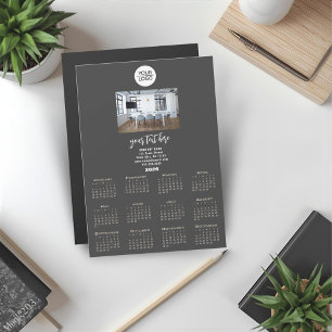 Voeg uw Logo 2026 Kalender Bedrijfsfoto toe