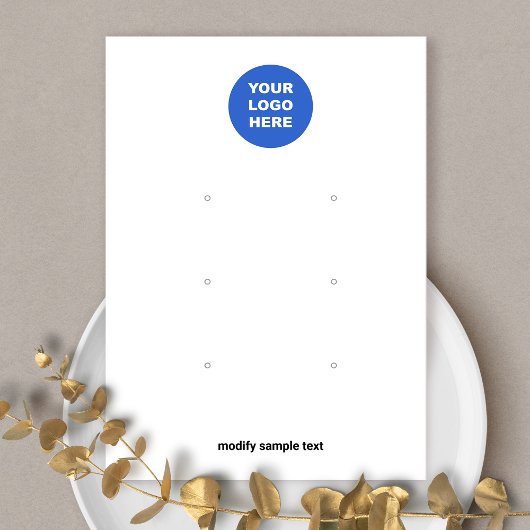 Voeg uw Logo 3-kaart met meerdere oormerken toe Visitekaartje