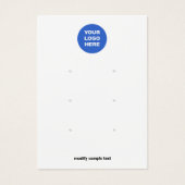 Voeg uw Logo 3-kaart met meerdere oormerken toe Visitekaartje (Voorkant)