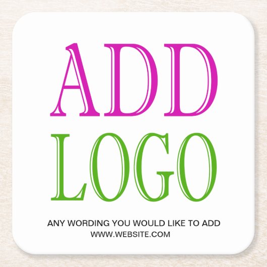 VOEG UW LOGO AAN DIT ONDERZETTER TOE (Voorkant)