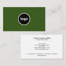 Voeg uw Logo aangepaste professionele Visitekaartj Visitekaartje