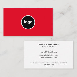 Voeg uw Logo aangepaste professionele Visitekaartj Visitekaartje