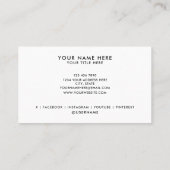 Voeg uw Logo aangepaste professionele Visitekaartj Visitekaartje (Achterkant)