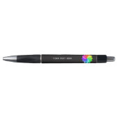 Voeg uw Logo aangepaste tekst toe Black Business Pen (Voorkant)