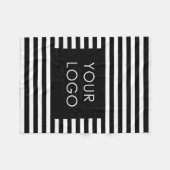 Voeg uw Logo aangepaste zakelijke grafische kaart  Fleece Deken (Voorkant (Horizontaal))