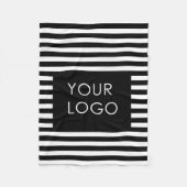 Voeg uw Logo aangepaste zakelijke grafische kaart Fleece Deken (Voorkant)
