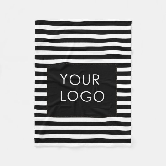 Voeg uw Logo aangepaste zakelijke grafische kaart  Fleece Deken (Voorkant)