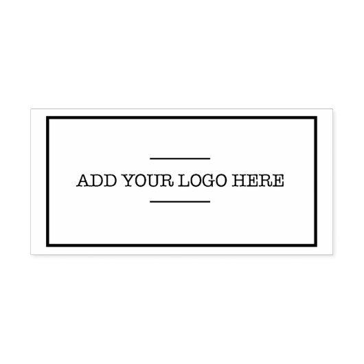 Voeg uw logo aanpasbaar toe rubberstempel (Afrduk)