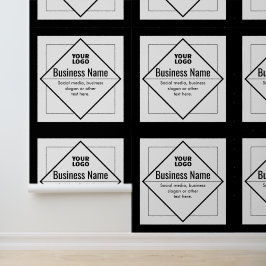 Voeg uw logo aanpasbare sjabloon toe behang