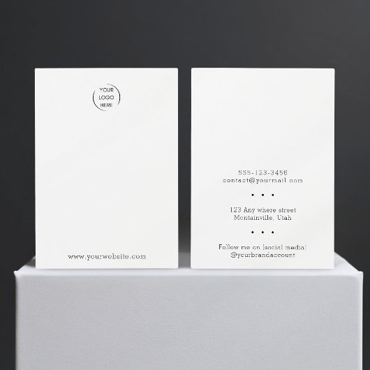 Voeg uw logo All-in-One Jewelry Display Kaart toe